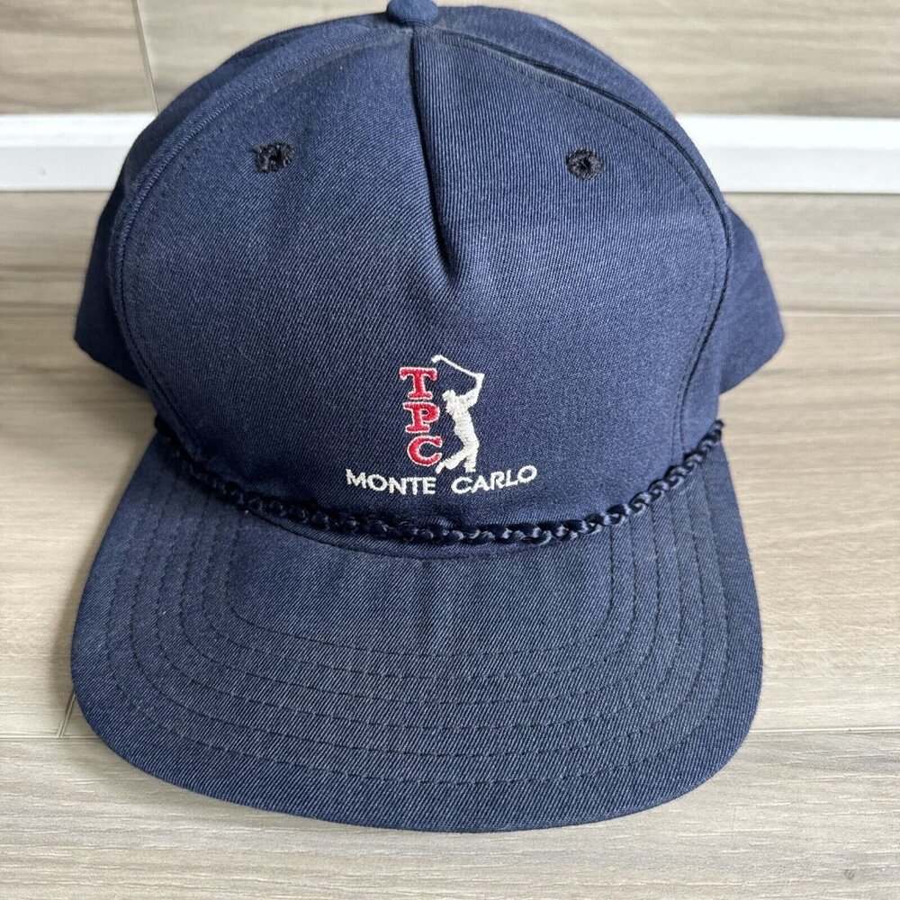 Vintage TPC Monte Carlo Golf Hat Players Club Embroidered New Era Pro Model‎ USA